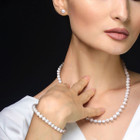 6-7mm Cultured Freshwater Pearl Necklace, Earrings and Bracelet Set product image