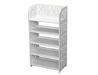 White Carved 5-Tier Shoe Rack  product image