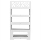 White Carved 5-Tier Shoe Rack  product image