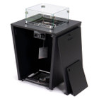 37,000 BTU Propane Steel Fire Pit Table with Wind Guard product image
