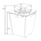 37,000 BTU Propane Steel Fire Pit Table with Wind Guard product image