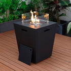 37,000 BTU Propane Steel Fire Pit Table with Wind Guard product image