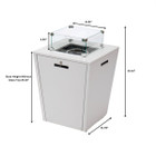 37,000 BTU Propane Steel Fire Pit Table with Wind Guard product image