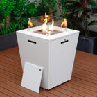 37,000 BTU Propane Steel Fire Pit Table with Wind Guard product image