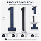 Solar LED House Number Sign product image