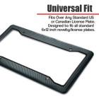 Zone Tech Carbon Fiber Plastic License Plate Frame (2-Pack) product image