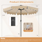 Solar Outdoor Market Table Umbrella product image