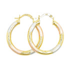 Gold Medium Hoop Earrings product image