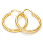 Gold Medium Hoop Earrings product image