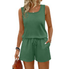 Women's Summer Casual Sleeveless Two Piece Outfit product image