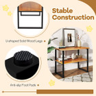 2-Tier Teak Bathroom Storage Shelves product image