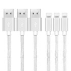 10-Foot Braided MFi Lightning Cables for Apple® Devices (3-Pack) product image