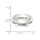 Men's Platinum Comfort Fit 6mm Wedding Band Ring product image