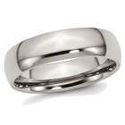 Men's Chisel Titanium 6mm Polished Wedding Band Ring product image