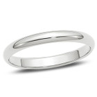 Ladies 14K White Gold 3mm Wedding Band Ring product image