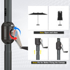 Double-Sided Solar Patio Umbrella product image