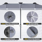 Double-Sided Solar Patio Umbrella product image