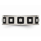 Men's 6mm Enameled Stainless Steel Comfort Fit Wedding Band Ring product image