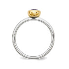 2/5 Carat Amethyst Solitaire Ring (ctw)  in Sterling Silver with Gold Plating product image