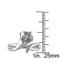 Promise Fashion Ring in Sterling Silver with Diamonds (H-I I1-I2) product image