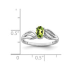 1/2 Carat (ctw) Peridot Ring in Sterling Silver product image
