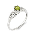 1/2 Carat (ctw) Peridot Ring in Sterling Silver product image