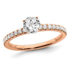 1/2 Carat Lab Grown Diamond Engagement Ring in 14K Rose Pink Gold product image