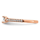 1/2 Carat Lab Grown Diamond Engagement Ring in 14K Rose Pink Gold product image