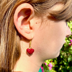Glitter Enamel Heart Earrings (3 Pairs) product image