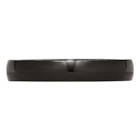 4mm Unisex Black Plated Stainless Steel Plated Wedding Band Ring product image