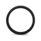 8mm Men's Black Plated Stainless Steel Beveled Edge Wedding Band product image