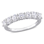 1.00 Carat (ctw) Lab-Created Moissanite Anniversary Band Ring in Sterling Silver product image