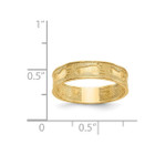 Footprints in the Sand Band Ring in 14K Yellow Gold product image