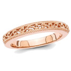 Ladies 14K Rose Pink Gold Wedding Band (Size 6) product image