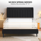 Upholstered Platform Queen Bed Frame with Headboard product image