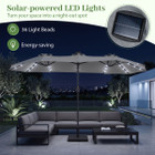 Double-Sided Patio Umbrella with Solar Lights product image