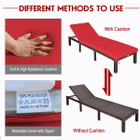 Outdoor Rattan Chaise Lounge (1- or 2-Pack) product image