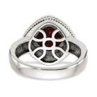 8mm Garnet Ring  in  Sterling Silver with 14K Gold Accents product image
