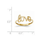 Ladies 14K Yellow Gold Polished Love Ring (Size 7) product image