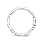 6mm Men's Brushed Sterling Silver Rhodium Plated Band Ring product image