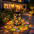 Colorful Sunflower and Butterfly Solar Garden Lantern product image
