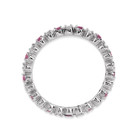  0.30 Carat (ctw) Lab-Created Ruby Ring in Sterling Silver product image