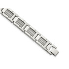 8.5" Men's Stainless Steel Cable Bracelet product image