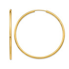 2" Large Hoop Earrings in 14K Yellow Gold (2.00 mm) product image
