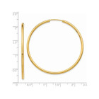 2" Large Hoop Earrings in 14K Yellow Gold (2.00 mm) product image