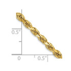 22" 14K Yellow Gold Diamond-Cut Rope Chain Necklace (3.00 mm) product image