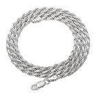 Italian Diamond-Cut Silver-Filled High-Polish Rope Chain product image