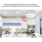 Wireless Independent Photoelectric Smoke Detector (2-Pack) product image