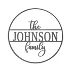 Personalized Circle Family Name Metal Sign product image