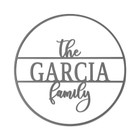 Personalized Circle Family Name Metal Sign product image